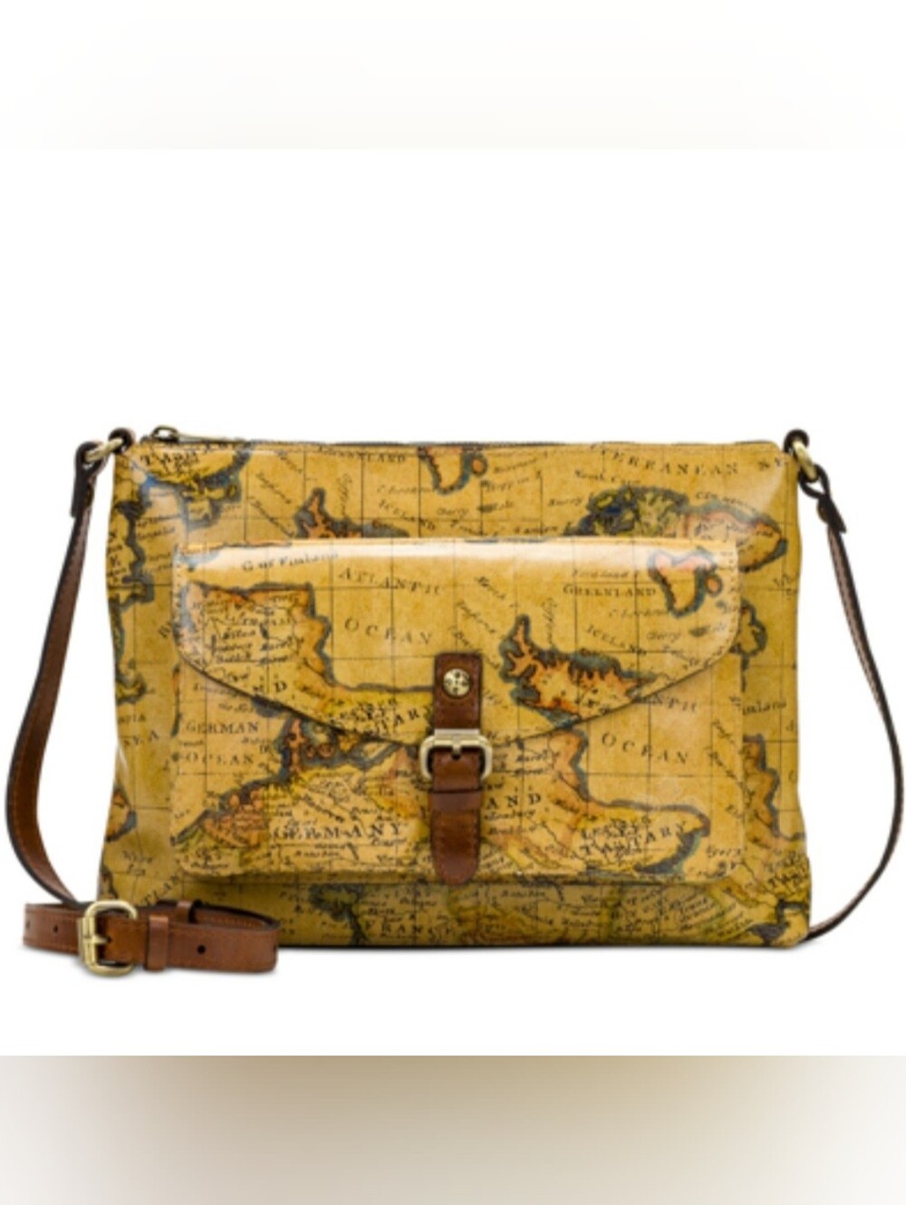 Patricia Nash Kirby Wast West Crossbody European Map